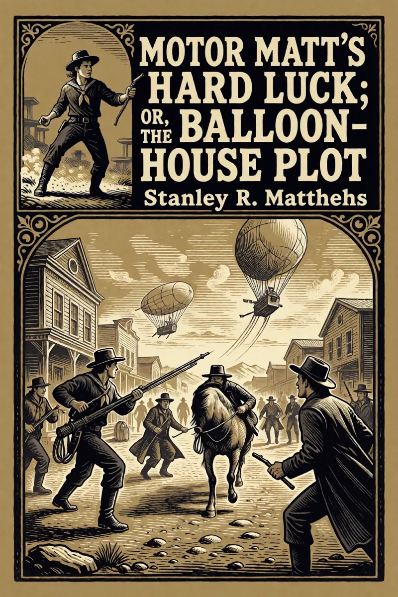 Cover of Motor Matt's Hard Luck; or, The Balloon-House Plot by Stanley R. Matthews