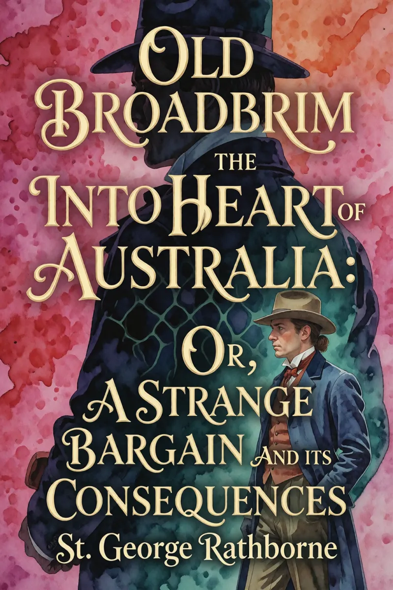 Cover of Old Broadbrim Into the Heart of Australia: or, A Strange Bargain and Its Consequences by St. George Rathborne
