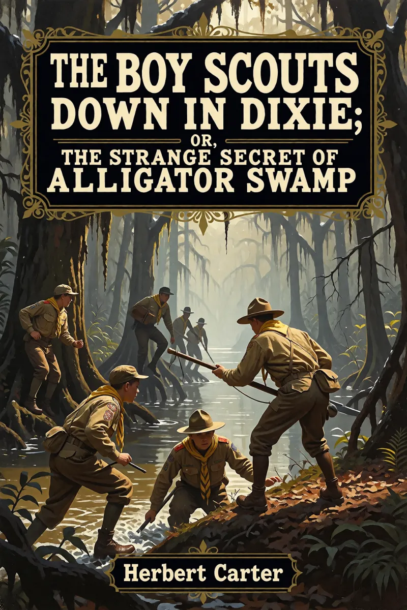Cover of The Boy Scouts Down in Dixie; or, The Strange Secret of Alligator Swamp by Herbert Carter