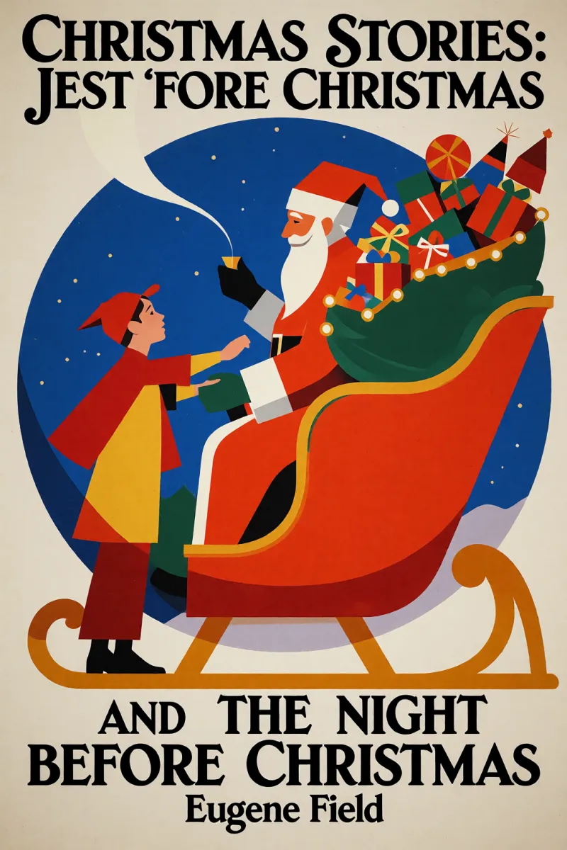 Cover of Christmas Stories: "Jest 'Fore Christmas" and "The Night Before Christmas" by Eugene Field