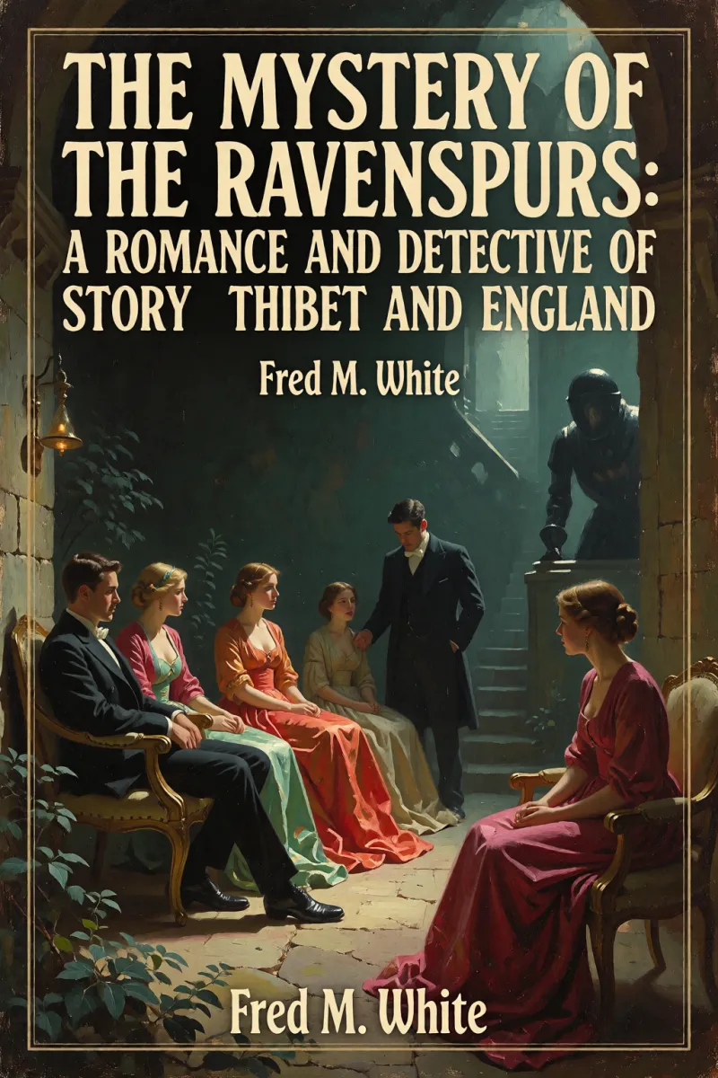 Cover of The Mystery of the Ravenspurs: A Romance and Detective Story of Thibet and England by Fred M. White