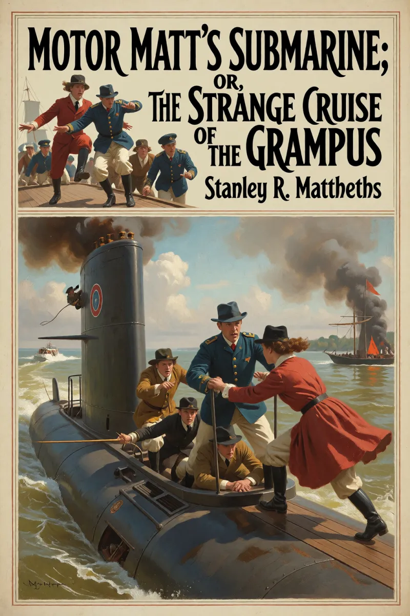 Cover of Motor Matt's Submarine; or, The Strange Cruise of the Grampus by Stanley R. Matthews