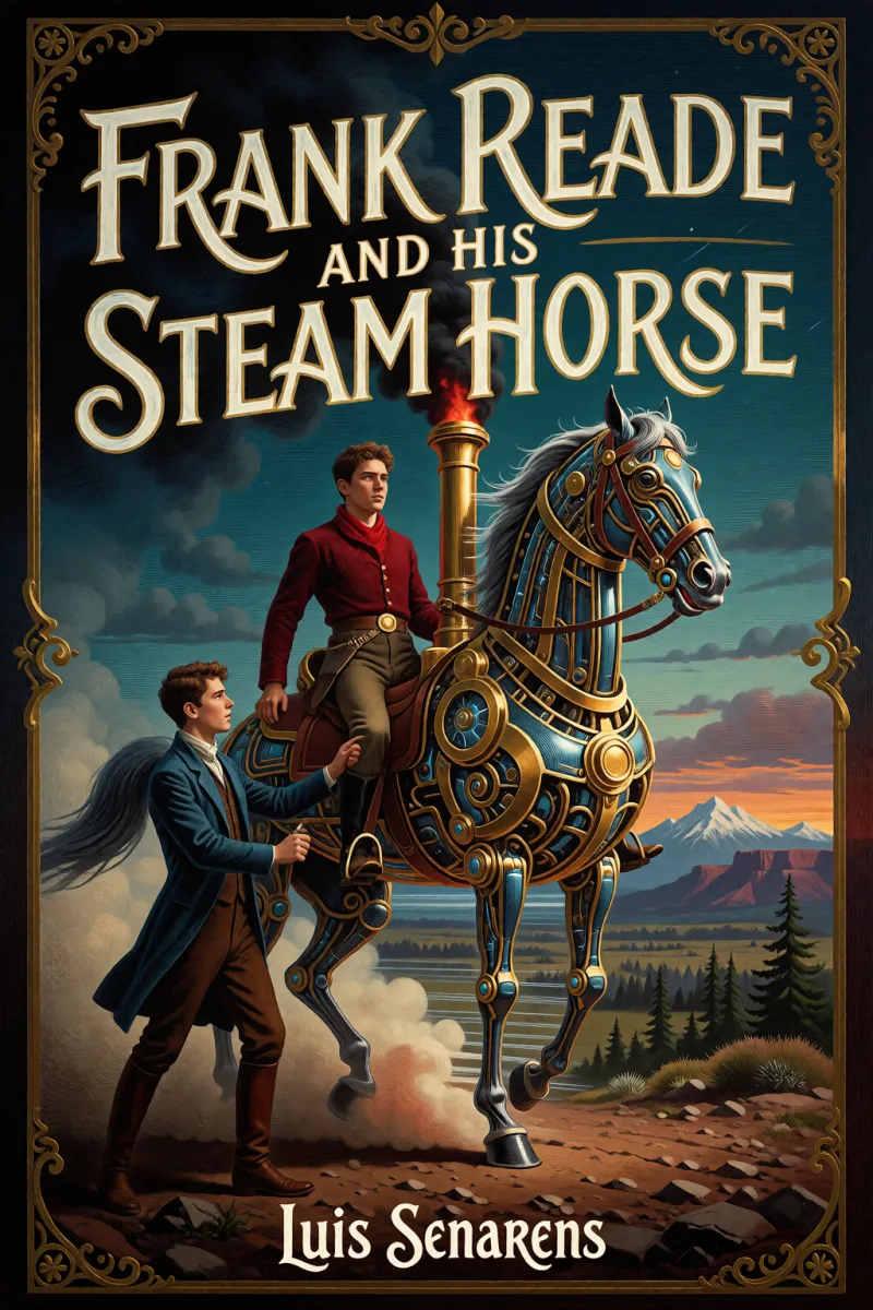 Cover of Frank Reade and His Steam Horse by Luis Senarens