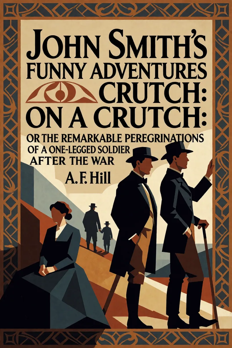 Cover of John Smith's Funny Adventures on a Crutch: Or The Remarkable Peregrinations of a One-legged Soldier after the War by A. F. Hill