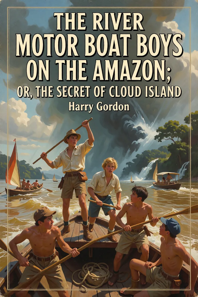 Cover of The River Motor Boat Boys on the Amazon; Or, The Secret of Cloud Island by Harry Gordon