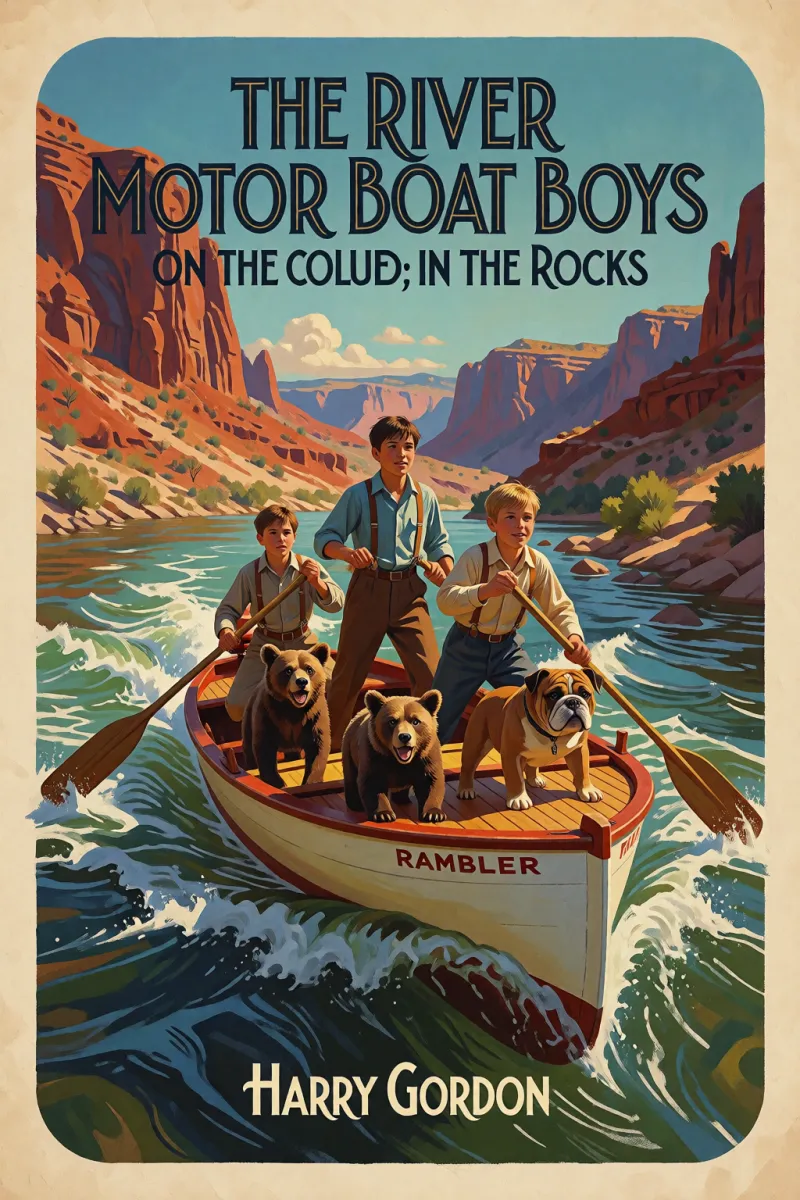 Cover of The River Motor Boat Boys on the Colorado; Or, The Clue in the Rocks by Harry Gordon
