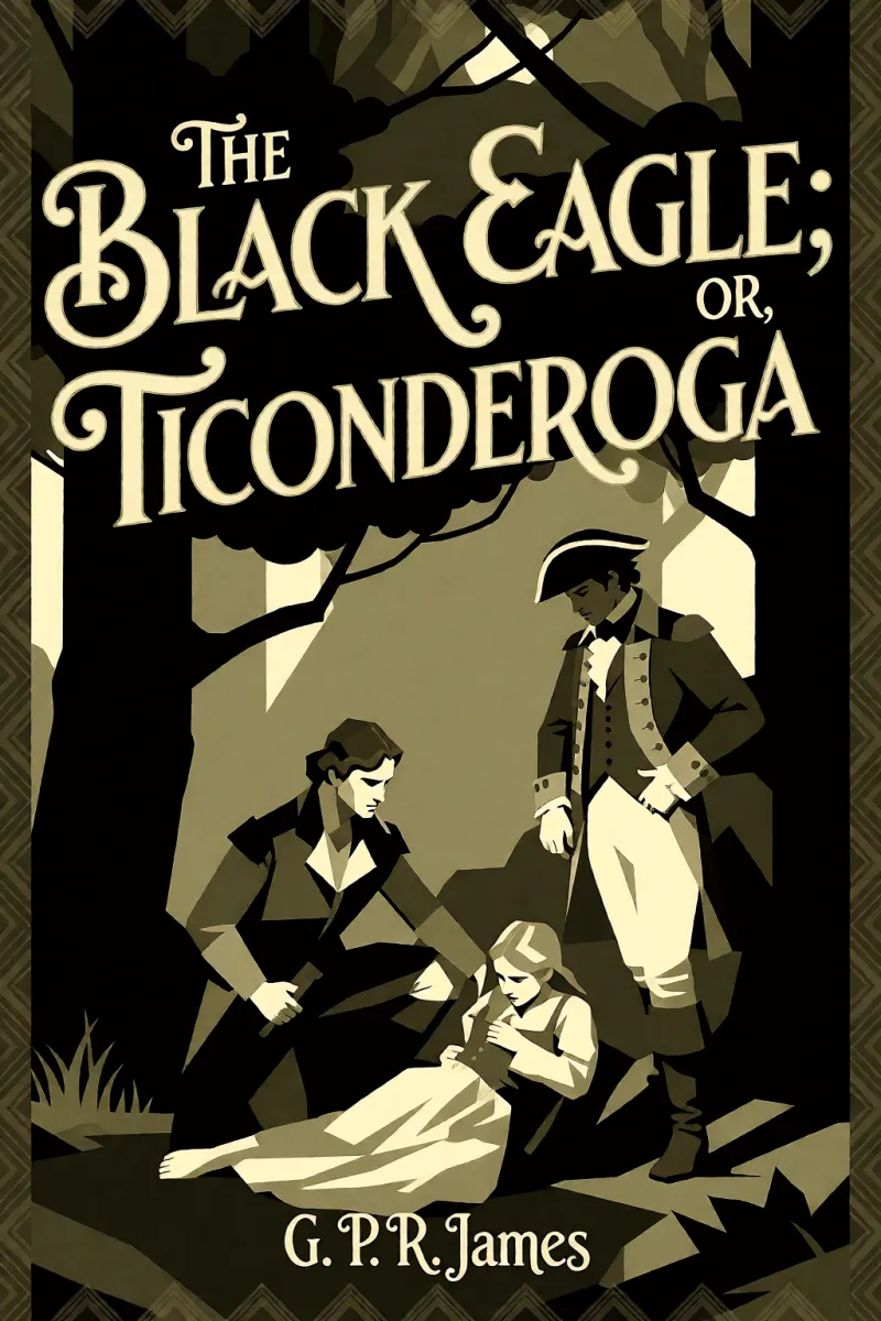 Cover of The Black Eagle; or, Ticonderoga by G. P. R. James