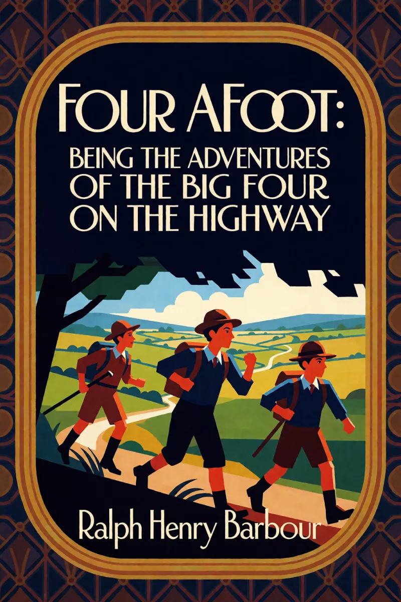 Cover of Four Afoot: Being the Adventures of the Big Four on the Highway by Ralph Henry Barbour