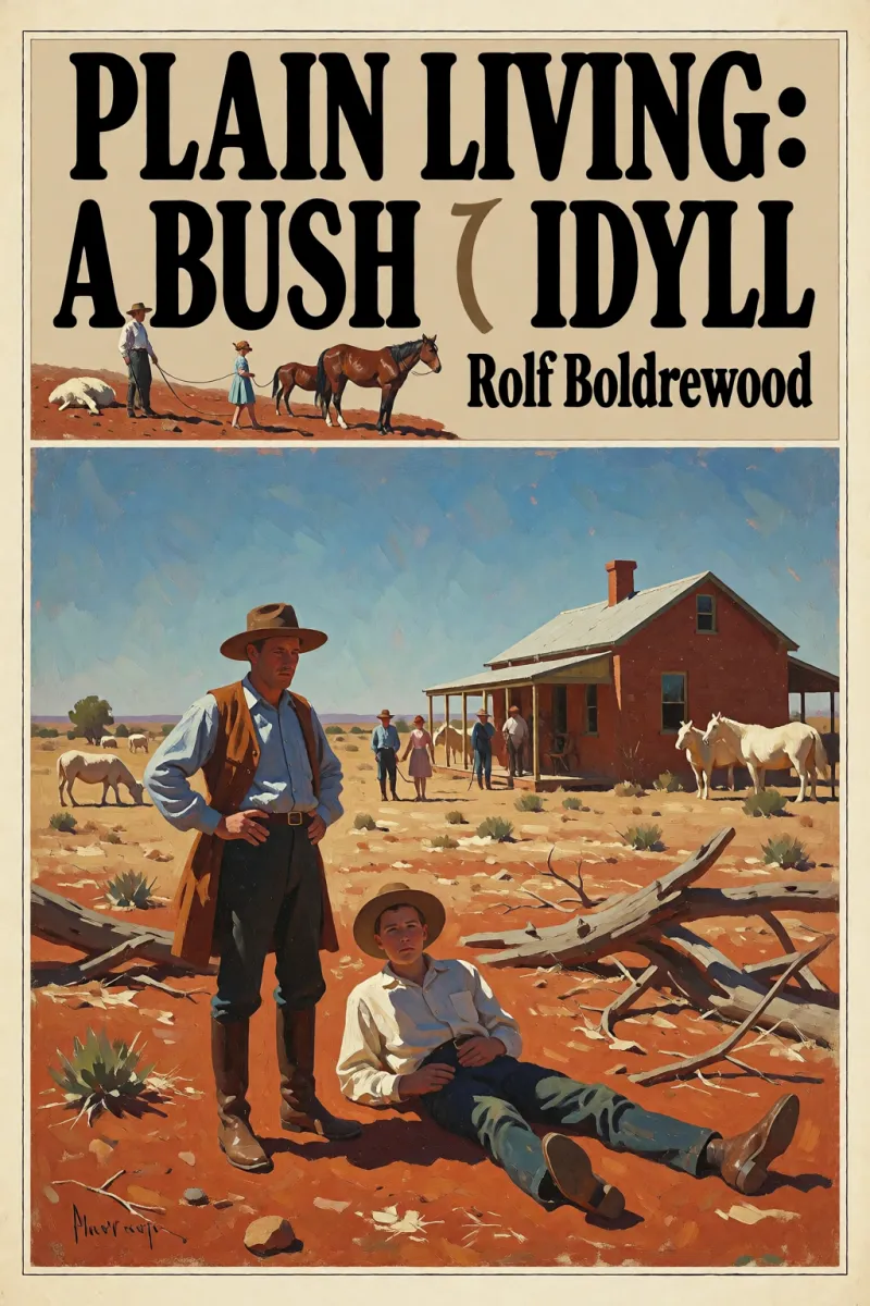 Cover of Plain Living: A Bush Idyll by Rolf Boldrewood