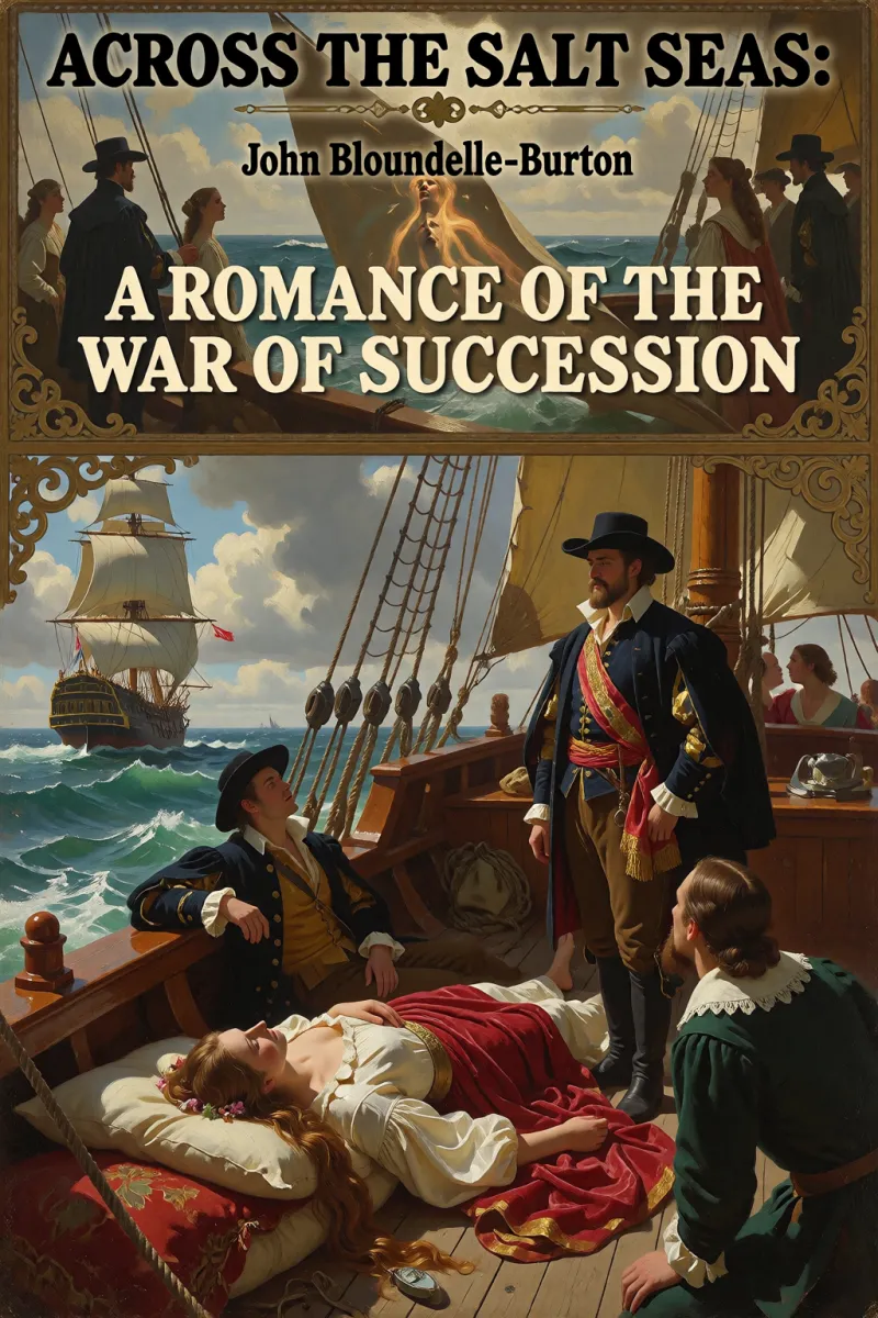 Cover of Across the Salt Seas: A Romance of the War of Succession by John Bloundelle-Burton