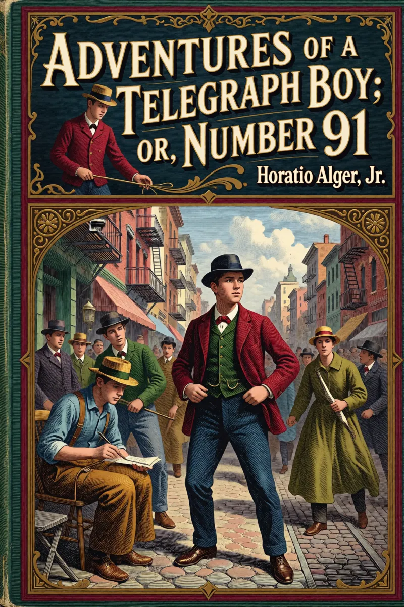 Cover of Adventures of a Telegraph Boy; or, "Number 91" by Horatio Alger, Jr.