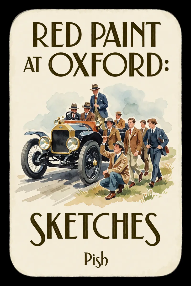 Cover of Red Paint at Oxford: Sketches by Pish