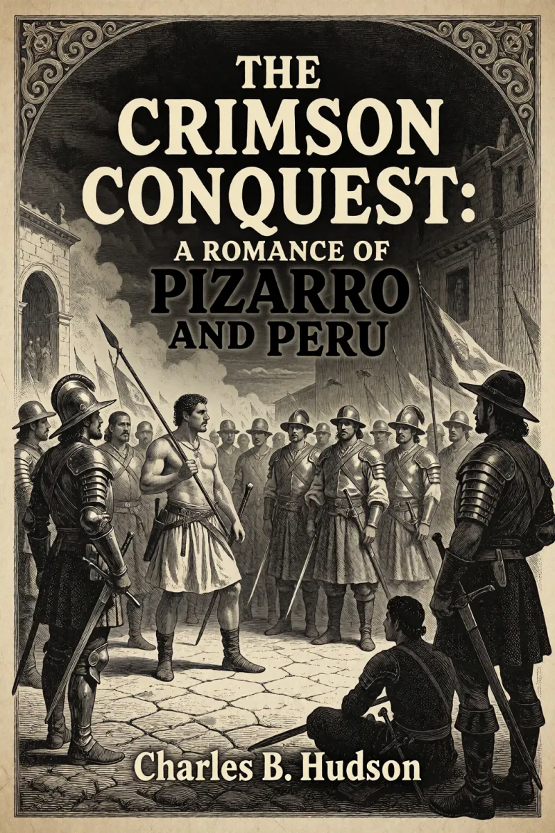Cover of The Crimson Conquest: A Romance of Pizarro and Peru by Charles B. Hudson