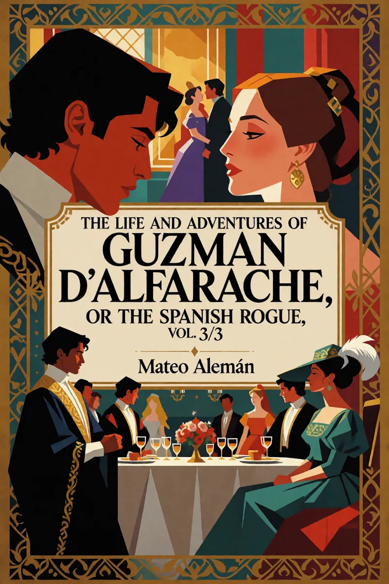 Cover of The Life and Adventures of Guzman D'Alfarache, or the Spanish Rogue, vol. 3/3 by Mateo Alemán