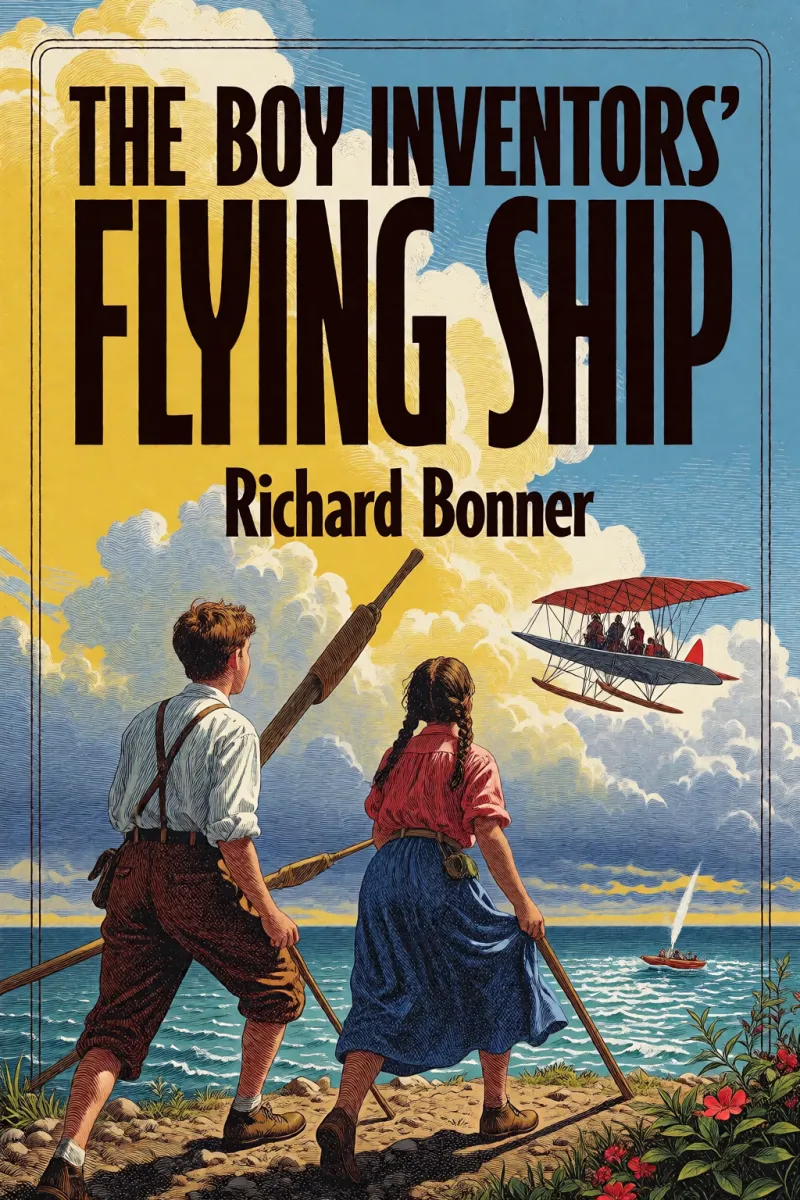 Cover of The Boy Inventors' Flying Ship by Richard Bonner