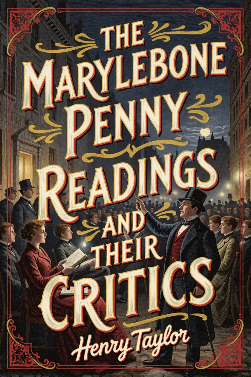 Cover of The Marylebone Penny Readings and Their Critics by Henry Taylor
