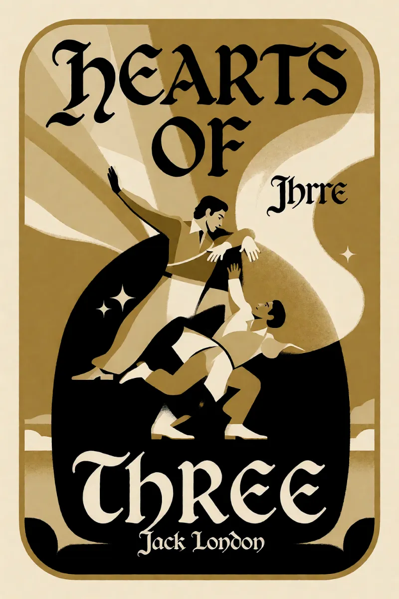 Cover of Hearts of three by Jack London