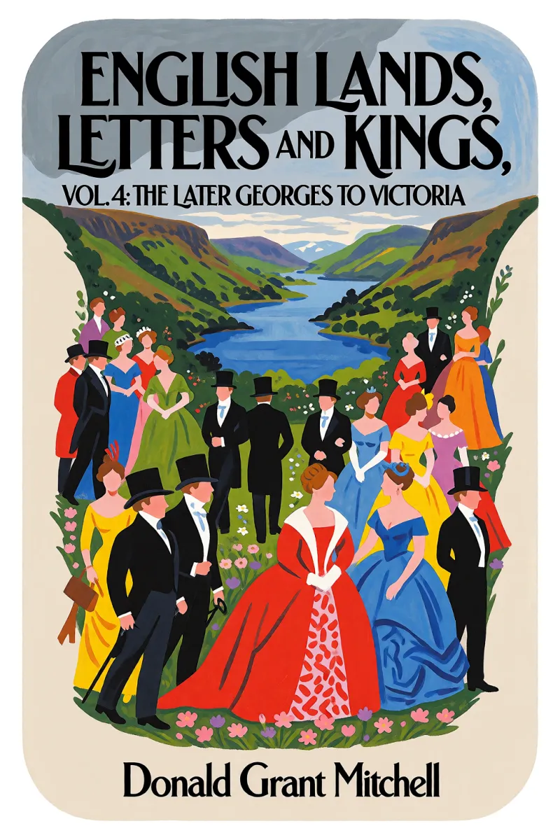 Cover of English Lands, Letters and Kings, vol. 4: The Later Georges to Victoria by Donald Grant Mitchell