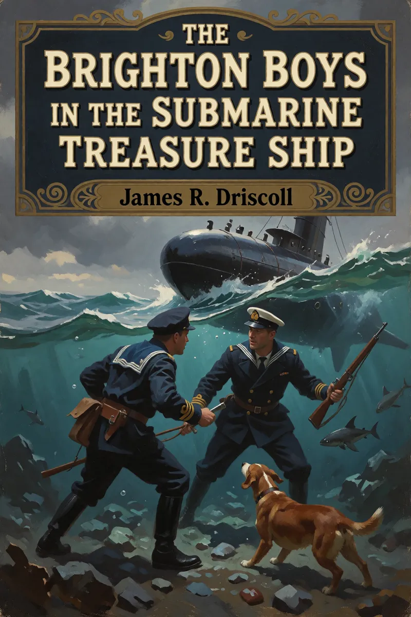 Cover of The Brighton Boys in the Submarine Treasure Ship by James R. Driscoll