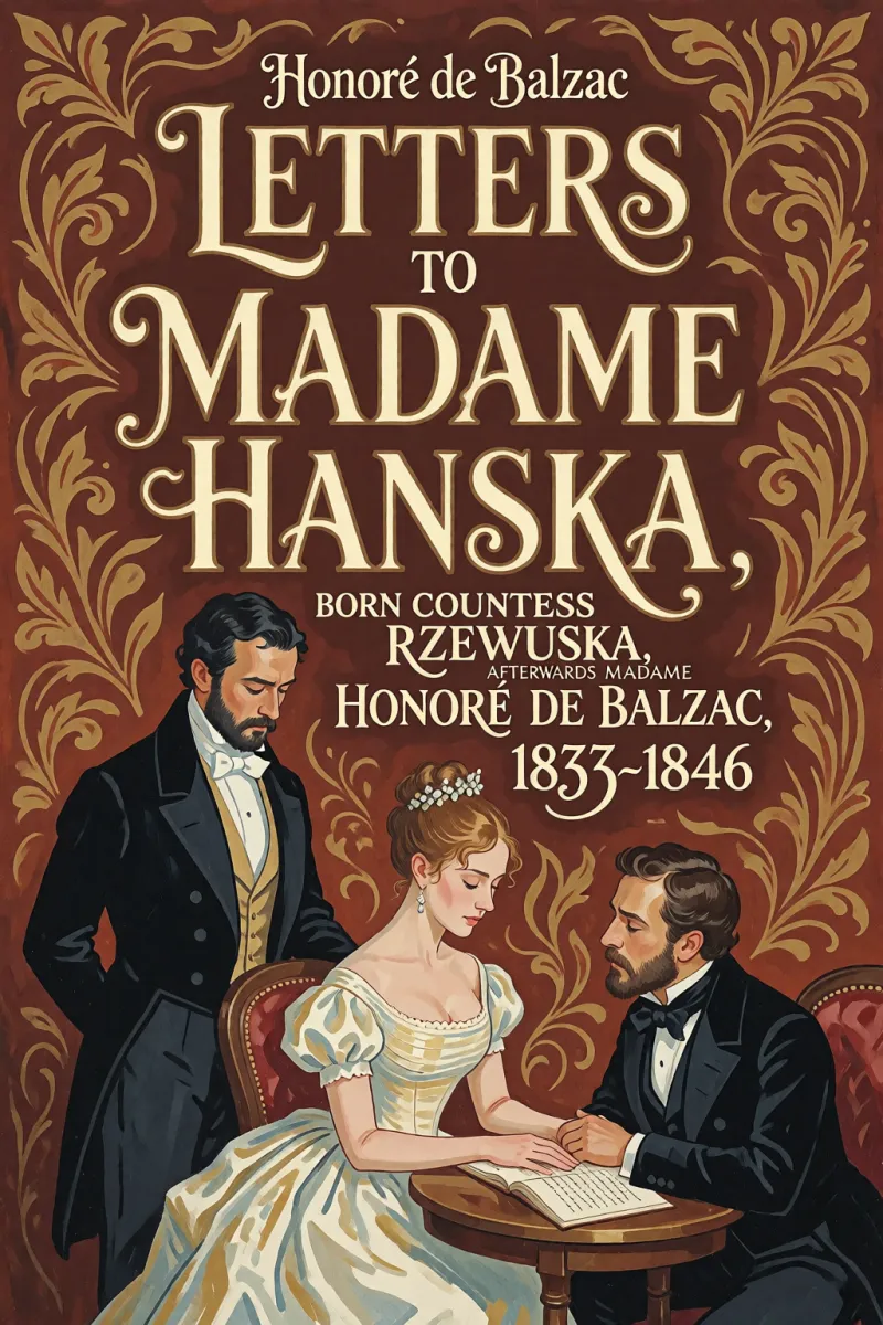 Cover of Letters to Madame Hanska, born Countess Rzewuska, afterwards Madame Honoré de Balzac, 1833-1846 by Honoré de Balzac