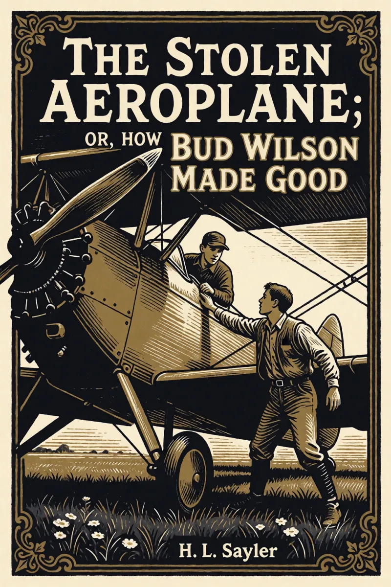 Cover of The Stolen Aeroplane; or, How Bud Wilson Made Good by H. L. Sayler