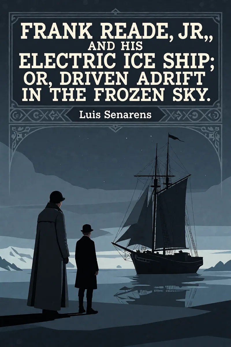 Cover of Frank Reade, Jr., and His Electric Ice Ship; or, Driven Adrift in the Frozen Sky. by Luis Senarens