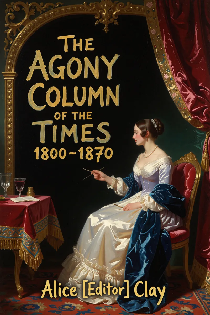 Cover of The Agony Column of the "Times" 1800-1870 by Alice [Editor] Clay