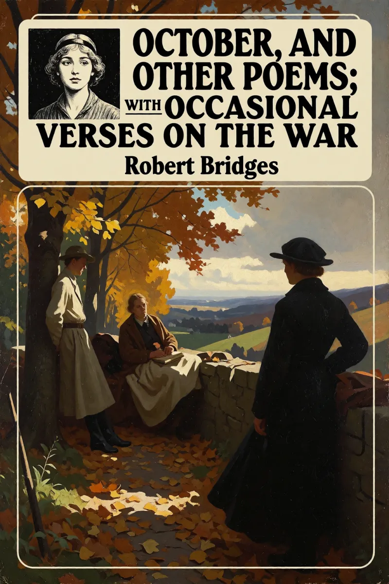 Cover of October, and Other Poems; with Occasional Verses on the War by Robert Bridges