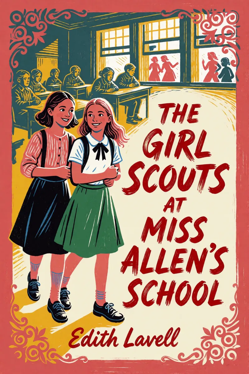 Cover of The Girl Scouts at Miss Allen's School by Edith Lavell