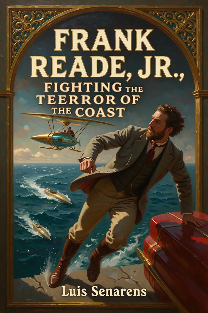 Cover of Frank Reade, Jr., Fighting the Terror of the Coast by Luis Senarens