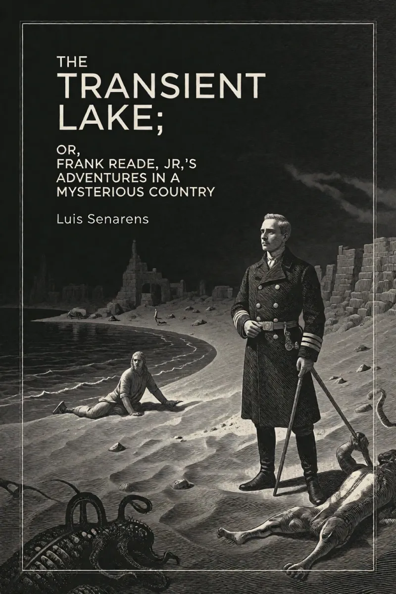 Cover of The Transient Lake; or, Frank Reade, Jr.'s Adventures in a Mysterious Country by Luis Senarens