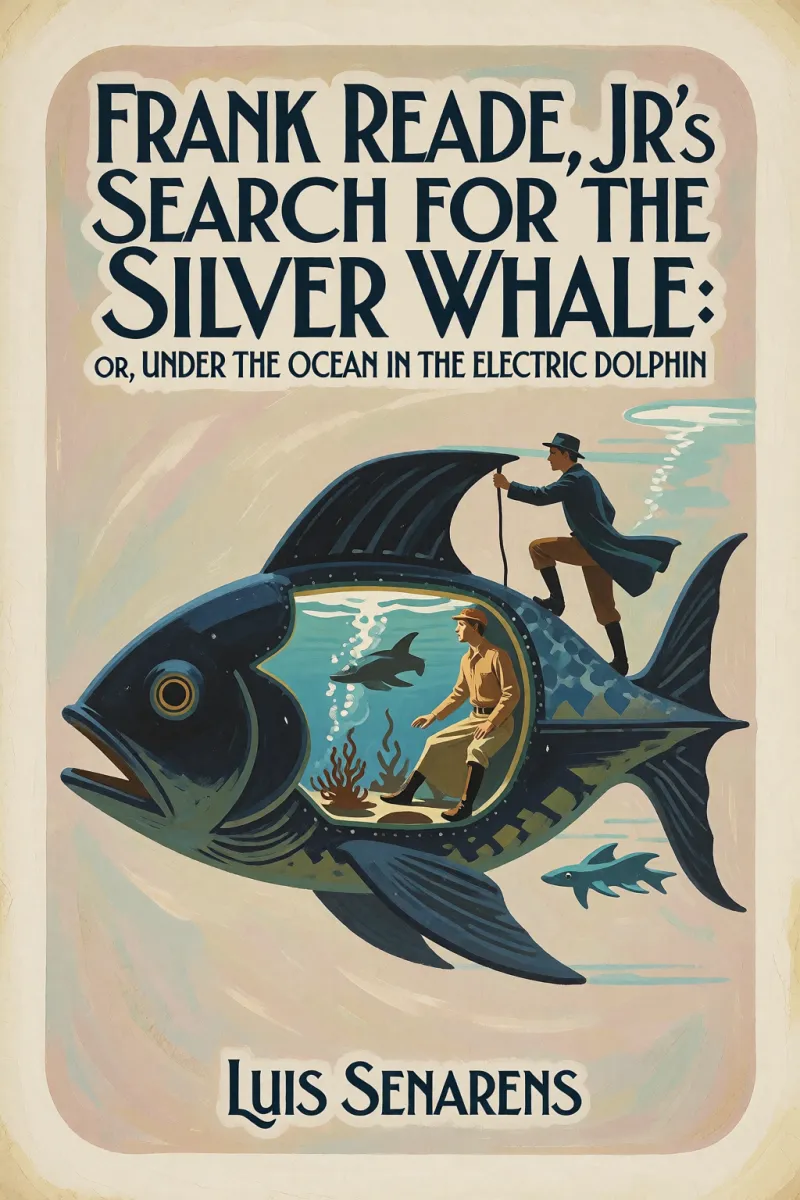 Cover of Frank Reade, Jr.'s Search for the Silver Whale: Or, Under the Ocean in the Electric "Dolphin" by Luis Senarens