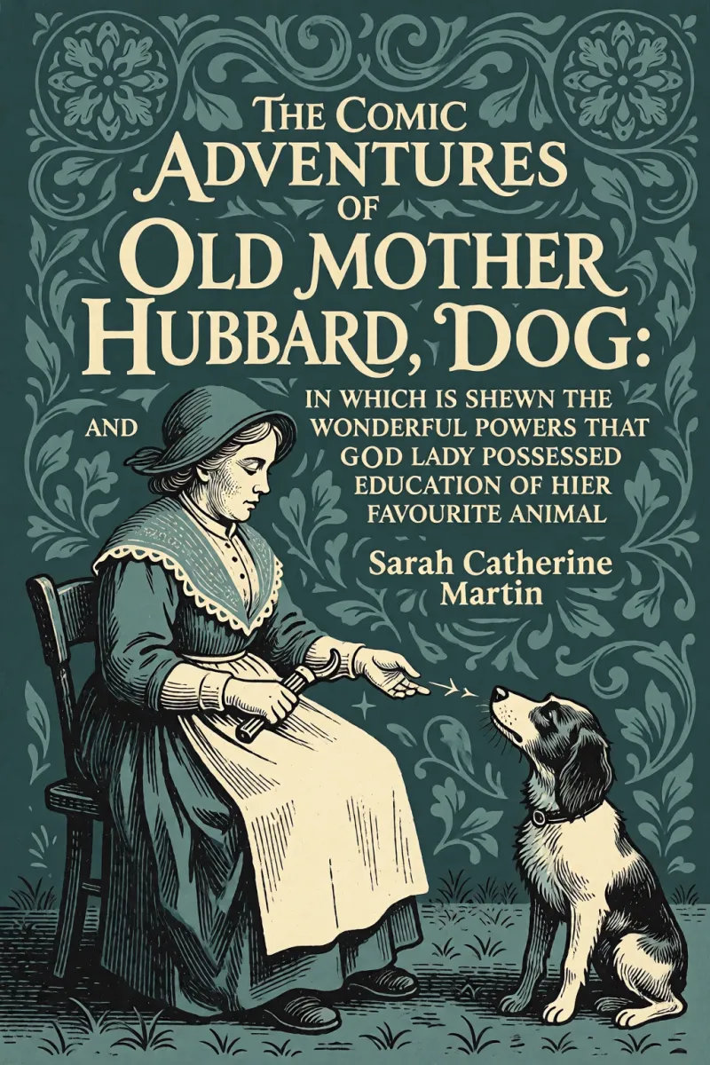 Cover of The Comic Adventures of Old Mother Hubbard, and Her Dog: In which is shewn the wonderful powers that good old lady possessed in the education of her favourite animal by Sarah Catherine Martin