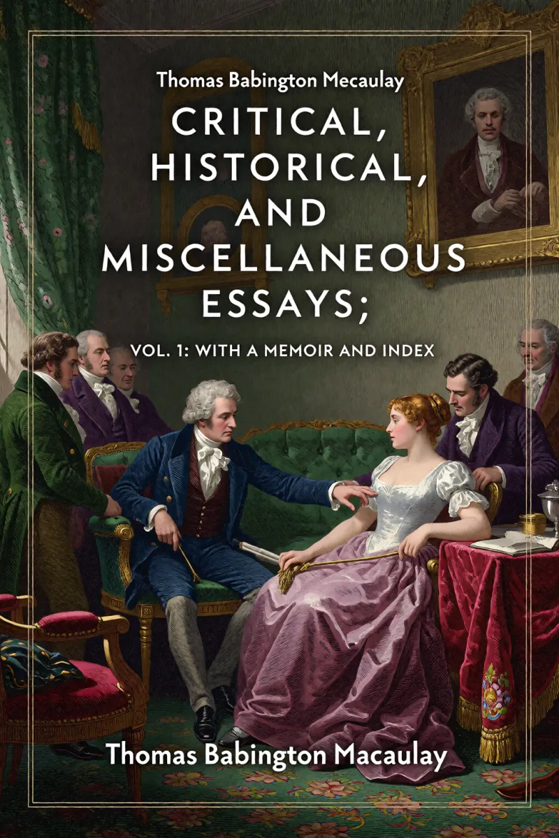Cover of Critical, Historical, and Miscellaneous Essays; Vol. 1: With a Memoir and Index by Thomas Babington Macaulay