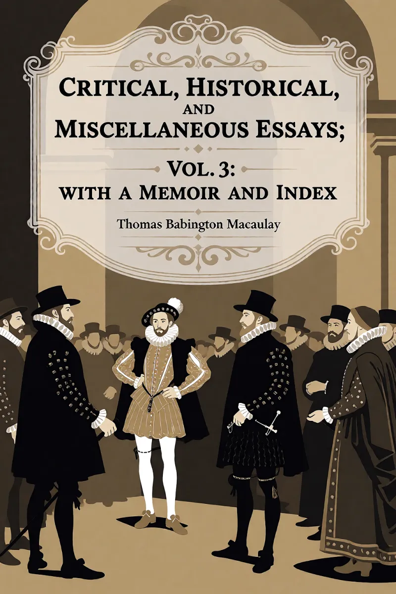 Cover of Critical, Historical, and Miscellaneous Essays; Vol. 3: With a Memoir and Index by Thomas Babington Macaulay