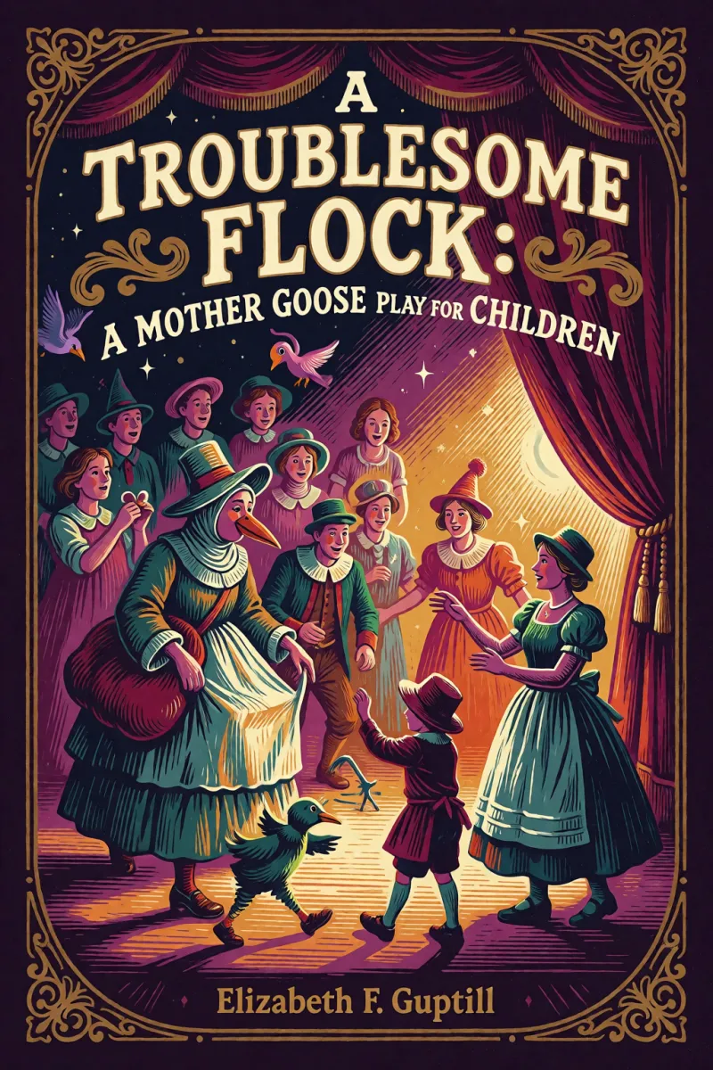 Cover of A Troublesome Flock: A Mother Goose Play for Children by Elizabeth F. Guptill