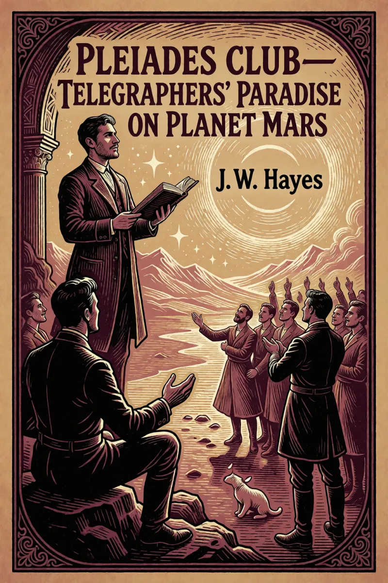 Cover of Pleiades Club—Telegraphers' Paradise on Planet Mars by J. W. Hayes