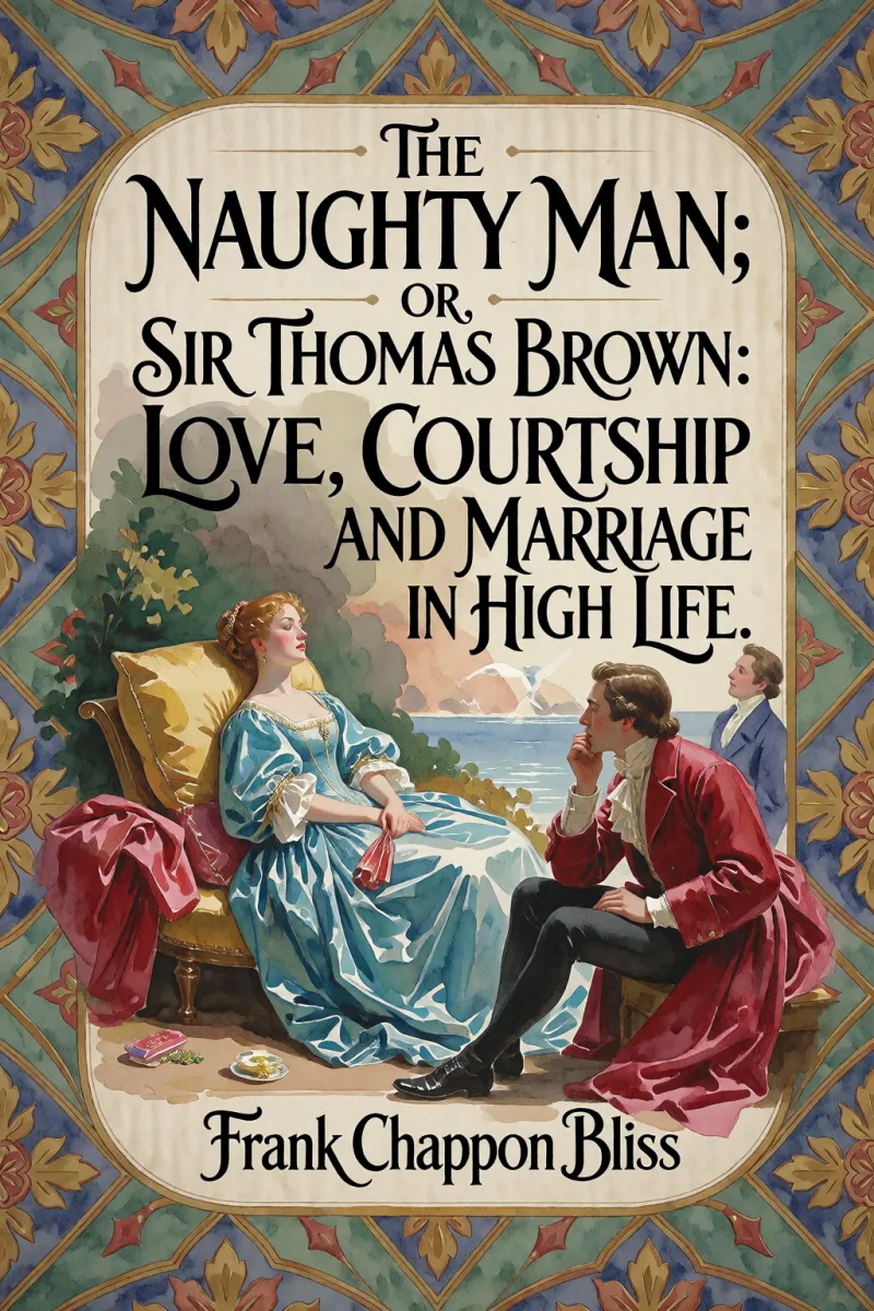 Cover of The Naughty Man; or, Sir Thomas Brown: Love, Courtship and Marriage in High Life. A Poetical Satire by Frank Chapman Bliss