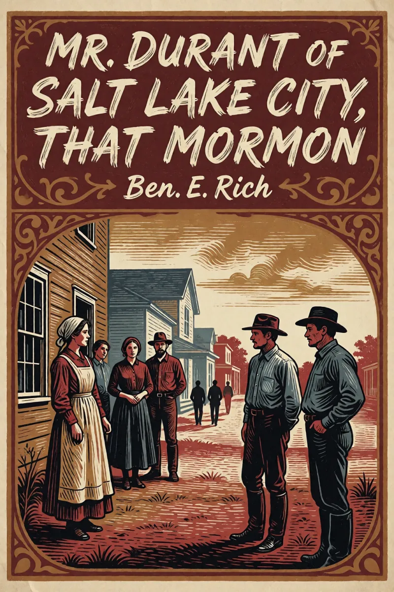 Cover of Mr. Durant of Salt Lake City, "That Mormon" by Ben. E. Rich