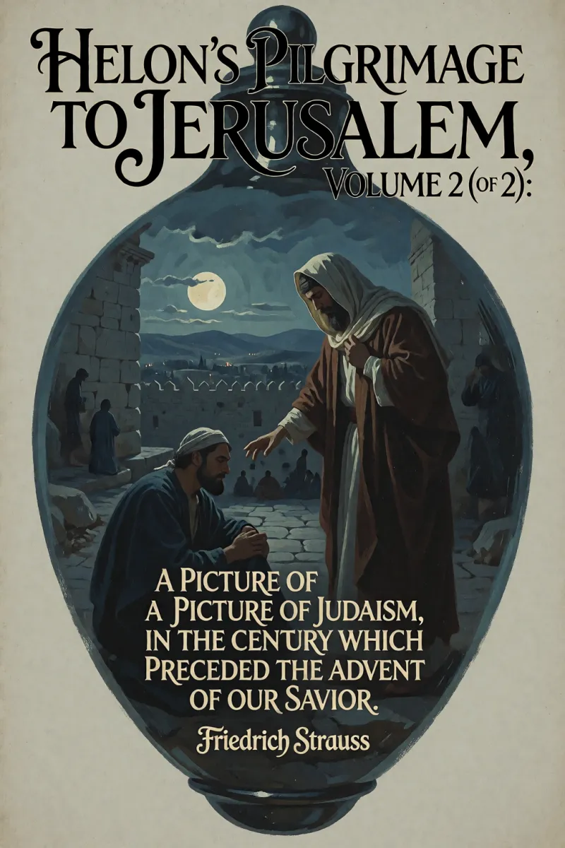 Cover of Helon's Pilgrimage to Jerusalem, Volume 2 (of 2): A picture of Judaism, in the century which preceded the advent of our Savior. by Friedrich Strauss