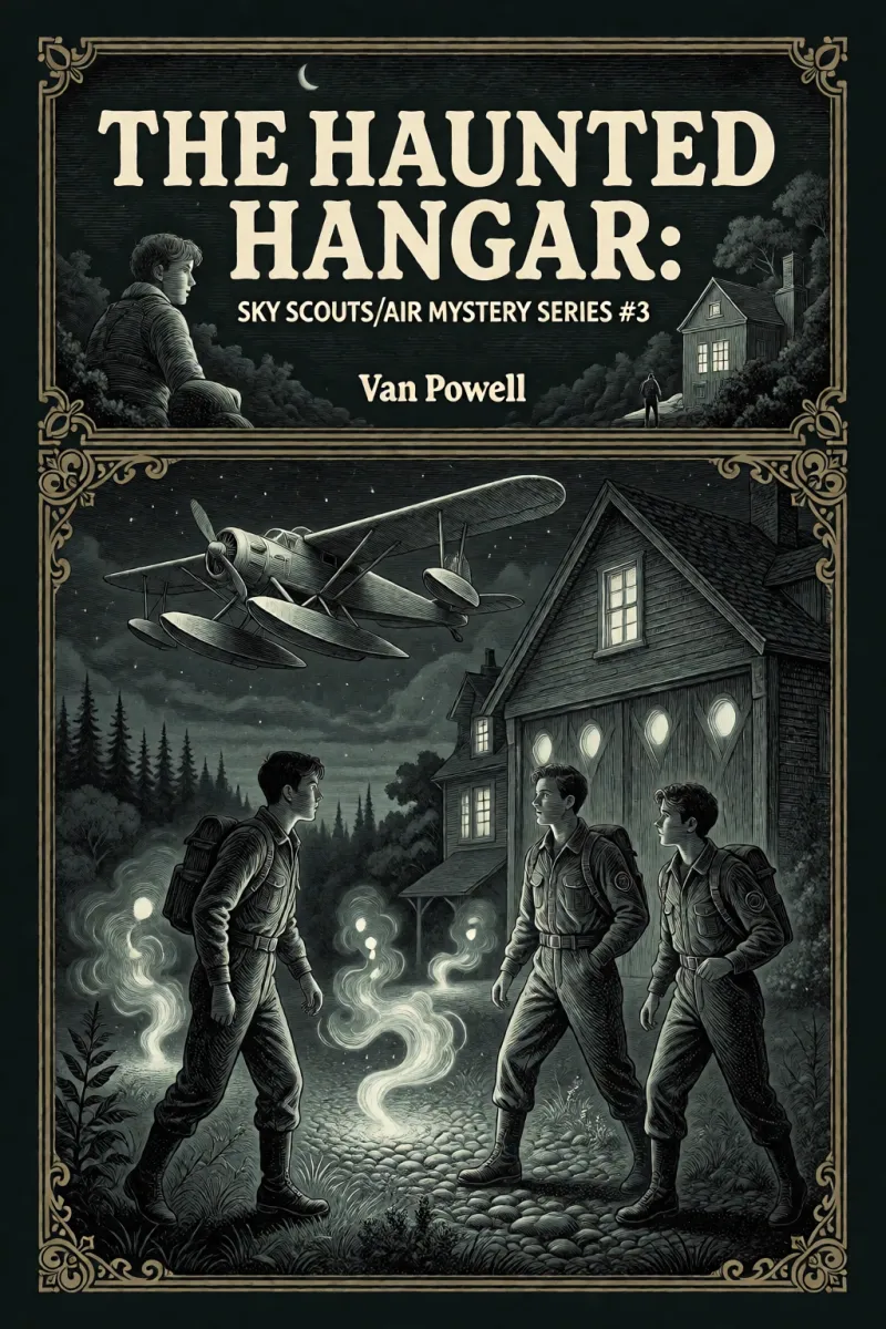Cover of The Haunted Hangar: Sky Scouts/Air Mystery series #3 by Van Powell