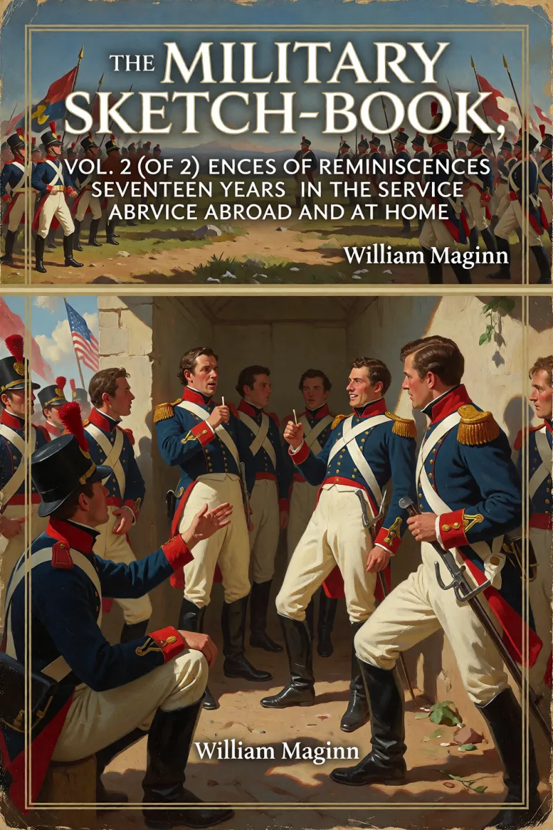 Cover of The Military Sketch-Book, Vol. 2 (of 2): Reminiscences of seventeen years in the service abroad and at home by William Maginn