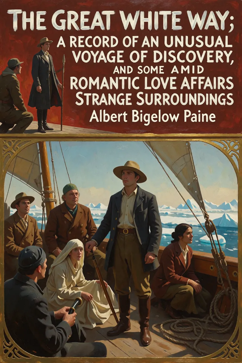 Cover of The great white way;: a record of an unusual voyage of discovery, and some romantic love affairs amid strange surroundings by Albert Bigelow Paine