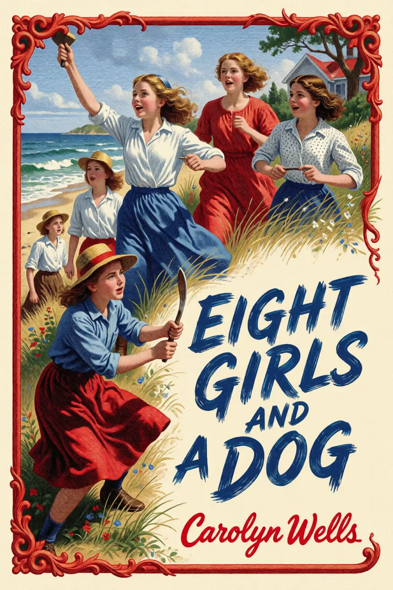 Cover of Eight Girls and a Dog by Carolyn Wells