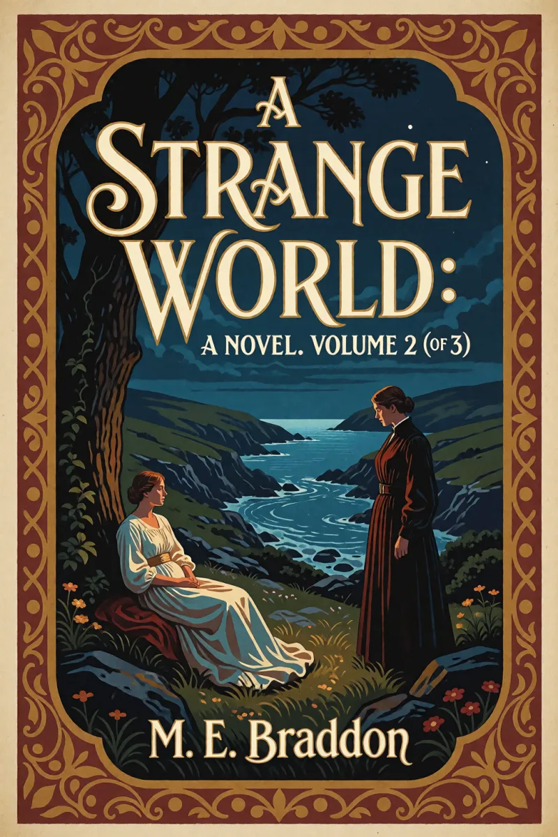 Cover of A Strange World: A Novel. Volume 2 (of 3) by M. E. Braddon
