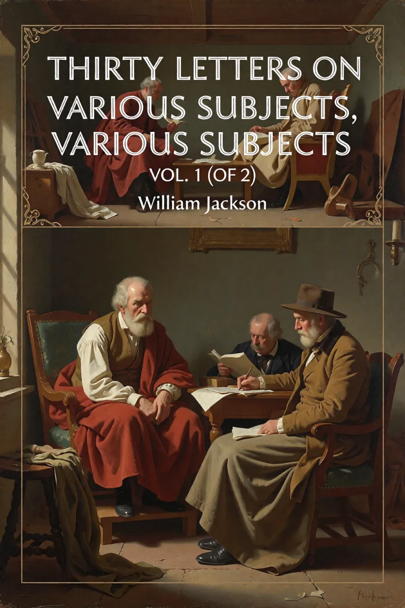 Cover of Thirty Letters on Various Subjects, Vol. 1 (of 2) by William Jackson
