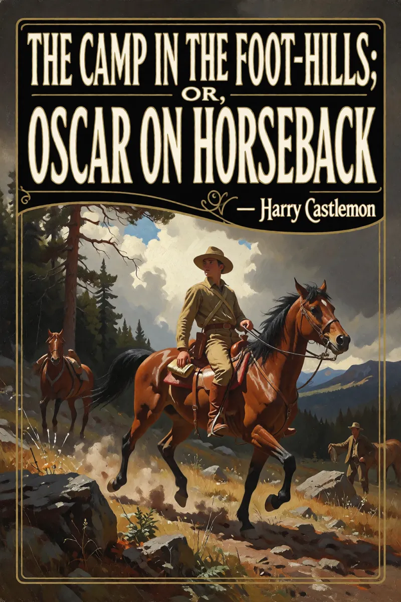 Cover of The Camp in the Foot-Hills; or, Oscar on Horseback by Harry Castlemon