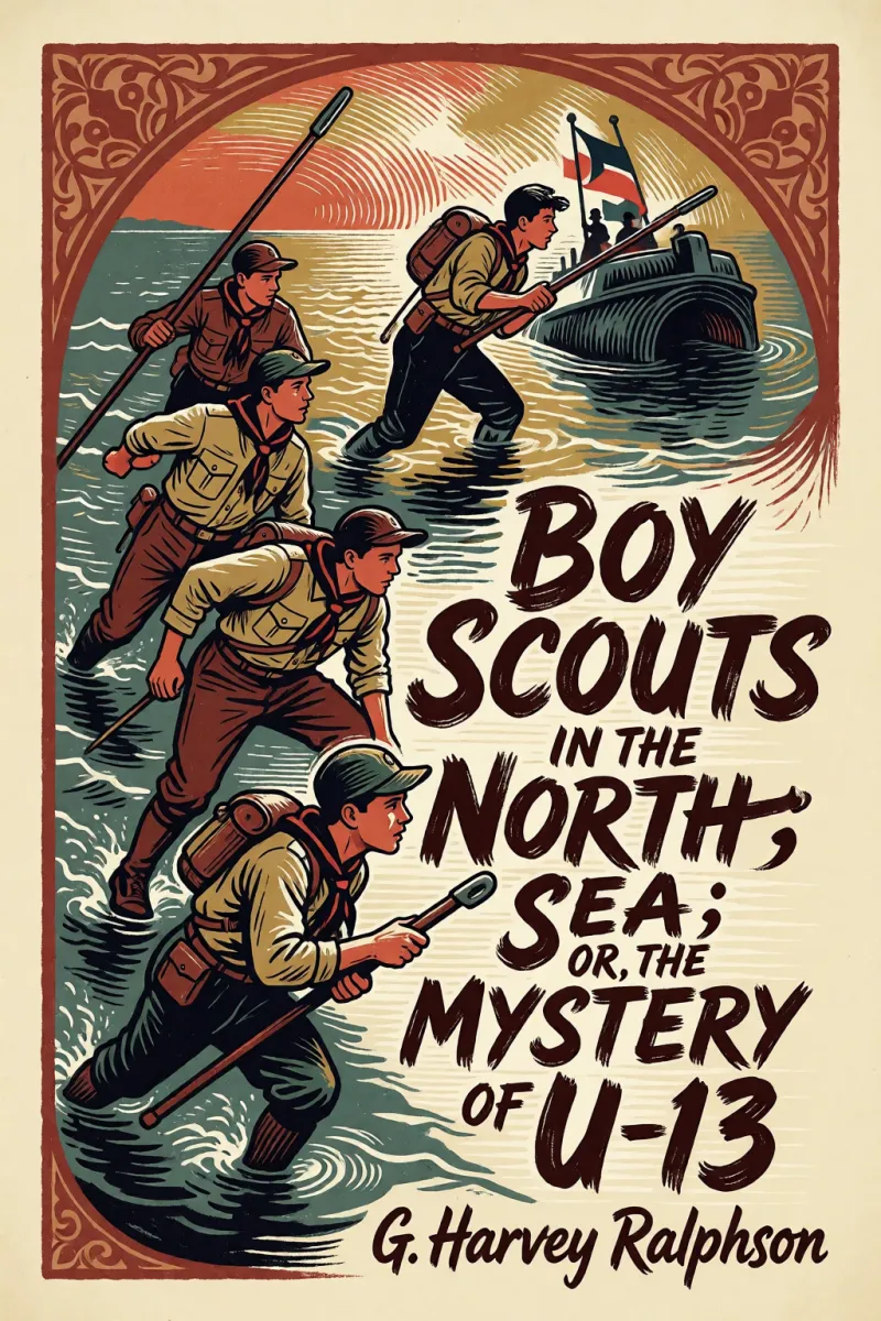 Cover of Boy Scouts in the North Sea; Or, the Mystery of "U-13" by G. Harvey Ralphson