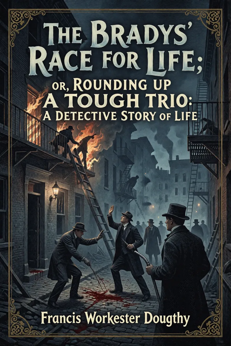 Cover of The Bradys' Race for Life; or, Rounding Up a Tough Trio: A Detective Story of Life by Francis Worcester Doughty