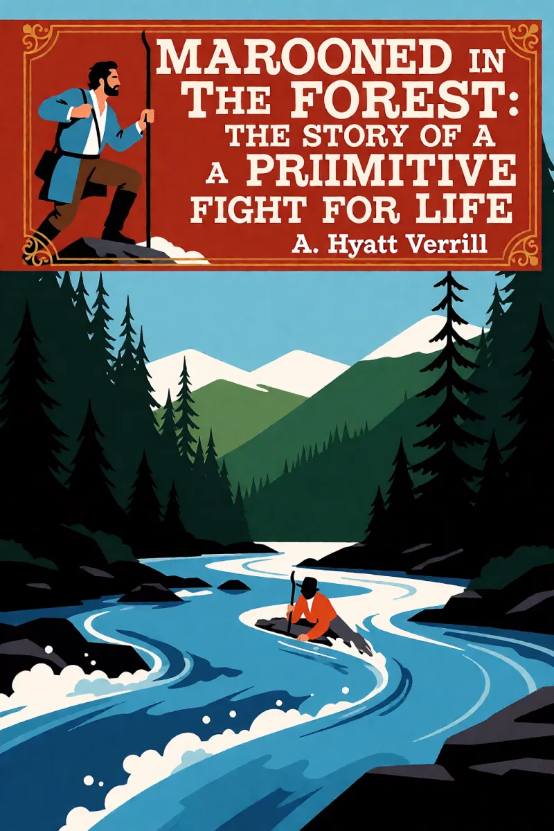 Cover of Marooned in the Forest: The Story of a Primitive Fight for Life by A. Hyatt Verrill